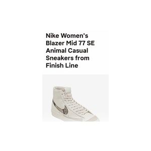 Nike Women's Blazer Mid 77 SE Animal Casual Sneakers